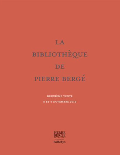 Bibliothèque de Pierre Bergé, livres anciens et modernes